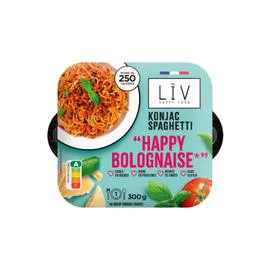 LIV HAPPY FOOD Plat cuisiné spaghetti konjac à la bolognaise 300g