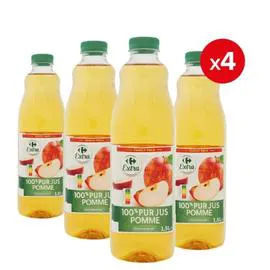 CARREFOUR EXTRA Jus de pomme 4x1,5l