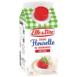 ELLE & VIRE Crème fleurette entière 31% MG 33cl