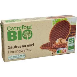 CARREFOUR BIO Gaufres au miel 175g