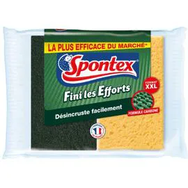 SPONTEX Eponge à récurer Fini les Efforts x2