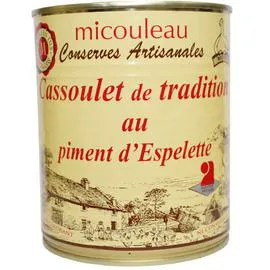 MICOULEAU Cassoulet de Tradition au Piment d'Espelette 840g