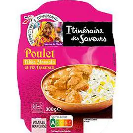 ITINÉRAIRE DES SAVEURS Poulet Tikka Massala et riz Basmati 300g