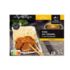 MADERN Plat cuisiné porc caramel/riz 300g
