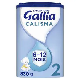 GALLIA Lait bébé en poudre 2ème âge 6-12 mois Calisma 830g