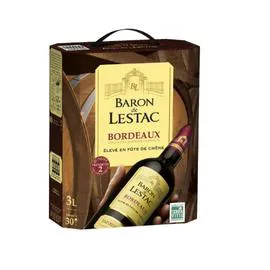 BARON DE LESTAC Vin Rouge Bordeaux AOP Bordeaux 3l