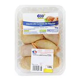 ECO+ Hauts de cuisse Poulet jaune 1kg