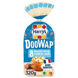 HARRYS Brioches doowap sans additifs aux pépites de chocolat au lait 320g