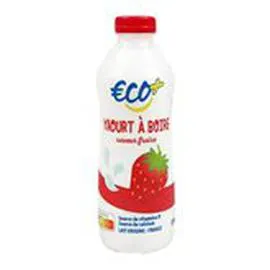 ECO+ Yaourt à boire Fraise 850g