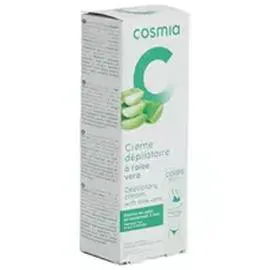 AUCHAN, COSMIA Crème dépilatoire peaux sensibles à l'aloe vera 200ml