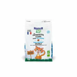 NESTOR BIO Croquettes pour chat sans céréale volaille Bio 1kg