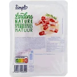 CARREFOUR SIMPL Lardons nature 300g