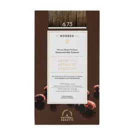 KORRES Coloration Permanente à l'Huile D'argan, 6.73 Doré Cacao 145ml