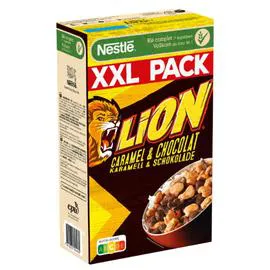 NESTLÉ, LION Céréales aromatisées au caramel et chocolat 1,05kg
