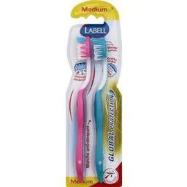 LABELL Brosse à dents medium , Global Protection l'unité