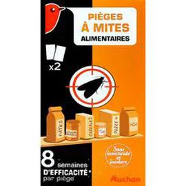 AUCHAN Pièges à mites alimentaires x2