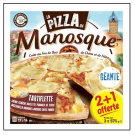 LA PIZZA DE MANOSQUE Pizza tartiflette 570g