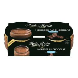 MARIE MORIN Mousse chocolat au lait 2x100g