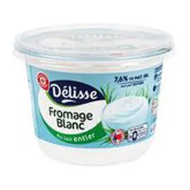 MARQUE REPÈRE, DÉLISSE Fromage blanc Nature - 7% MG 1kg