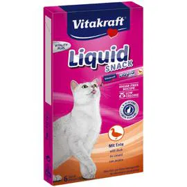 VITAKRAFT Friandise pour chat liquides canard & beta-glucanes x6