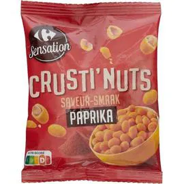 CARREFOUR SENSATION Gâteaux apéritif Crusti' Nuts paprika 150g