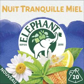 THÉ ÉLÉPHANT Infusion nuit tranquille miel 30g
