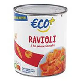 ECO+ Raviolis à la sauce tomate 800g