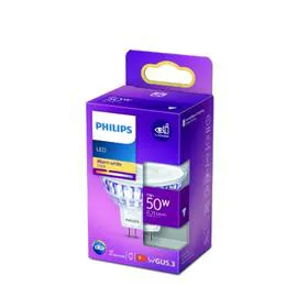 PHILIPS Spot LED GU5.3 Spot Reflecteur Blanc-chaud 7-50W x1 l'unité