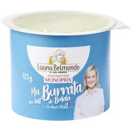 LUANA BELMONDO X MONOPRIX Burrata Di Bufala 125g