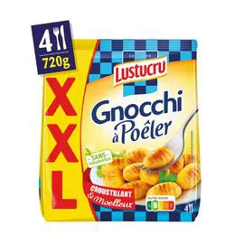 LUSTUCRU Pâtes Fraîches Gnocchi à Poêler 720g