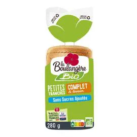 LA BOULANGÈRE Pain de mie Complet Bio 280g
