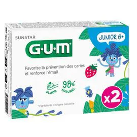 G.U.M Gel Dentifrice Prévention Caries Junior 6+ 2x50ml