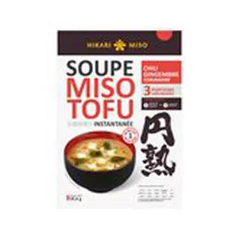 HIKARI MISO Soupe Miso Tofu Miso Chili Gingembre Coriandre 59,4g