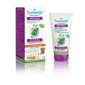 PURESSENTIEL Shampoing anti-poux traitant + peigne 150ml