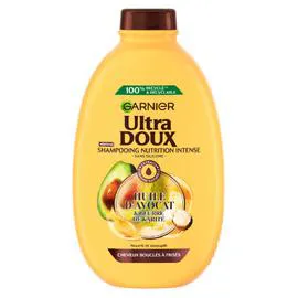 GARNIER, ULTRA DOUX Shampooing à l'Huile d'Avocat & Beurre de Karité 600ml