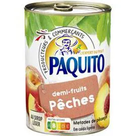 PAQUITO Demi-fruits pêches 230g