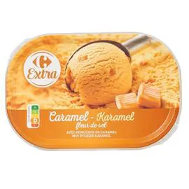 CARREFOUR EXTRA Glace caramel fleur de sel 1l