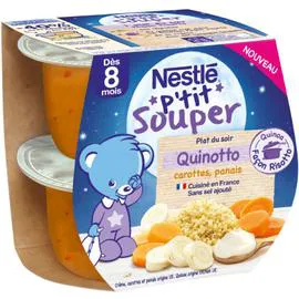 NESTLÉ, P'TIT SOUPER Bol quinotto carottes panais 2x200g