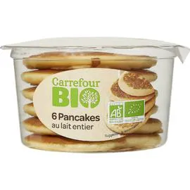 CARREFOUR BIO Pancakes bio au lait entier 132g