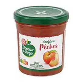 MARQUE REPÈRE, DOUCEUR DU VERGER Confiture de pêches 370g