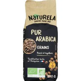 NATURELA Café en grains 100% arabica 500g