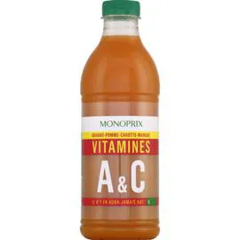 MONOPRIX Jus vitamines A & C orange, pomme, carotte, mangue 1l