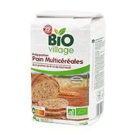 MARQUE REPÈRE, BIO VILLAGE Préparation pain Multi-céréales Bio 1kg