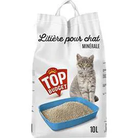 TOP BUDGET Litière minérale pour chat 10l