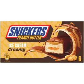 MARS, SNICKERS Crème glacée beurre de cacahuète et caramel tendre enrobée cacao 234g