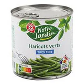 MARQUE REPÈRE, NOTRE JARDIN Haricots verts Très fins 220g
