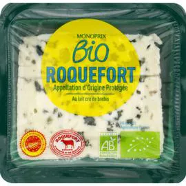 MONOPRIX BIO Roquefort AOP au lait cru de brebis 100g