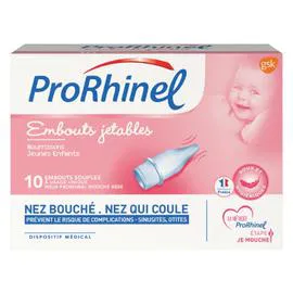 PRORHINEL Embouts jetables souples pour mouche bébé x10