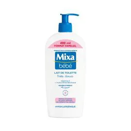 MIXA BÉBÉ Lait de Toilette Bébé Très Doux 400ml