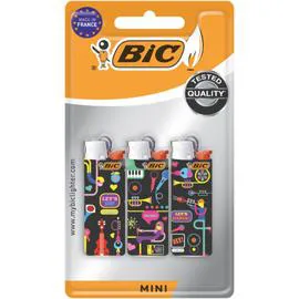 BIC Briquet Format mini X3 l'unité
